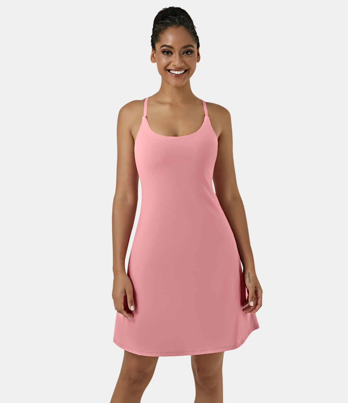 Aura Dress — Rose Pink