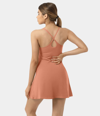 Petal Dress — Orange Rust