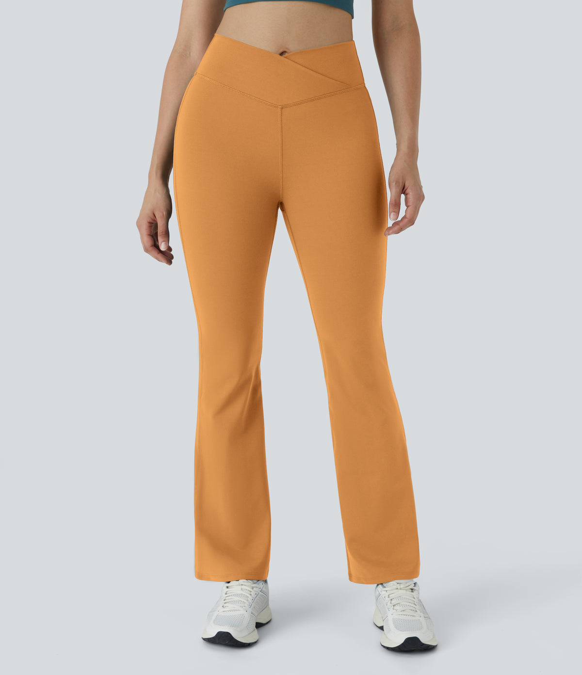 Petal Flare Legging — Forest Night