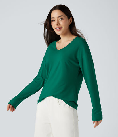 Mira Long-Sleeve Top — Rain Forest