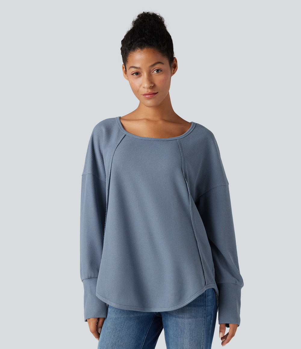 Ember Long-Sleeve Top — Snowflake Blue