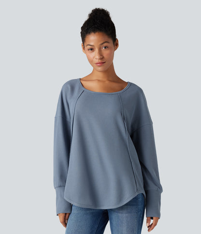 Ember Long-Sleeve Top — Snowflake Blue