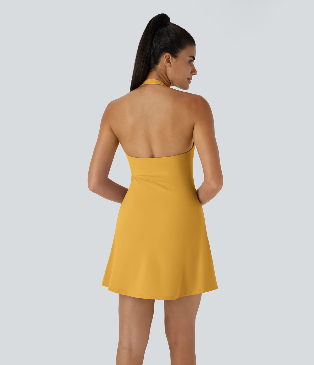 Luna Dress — Warm Mid Blue