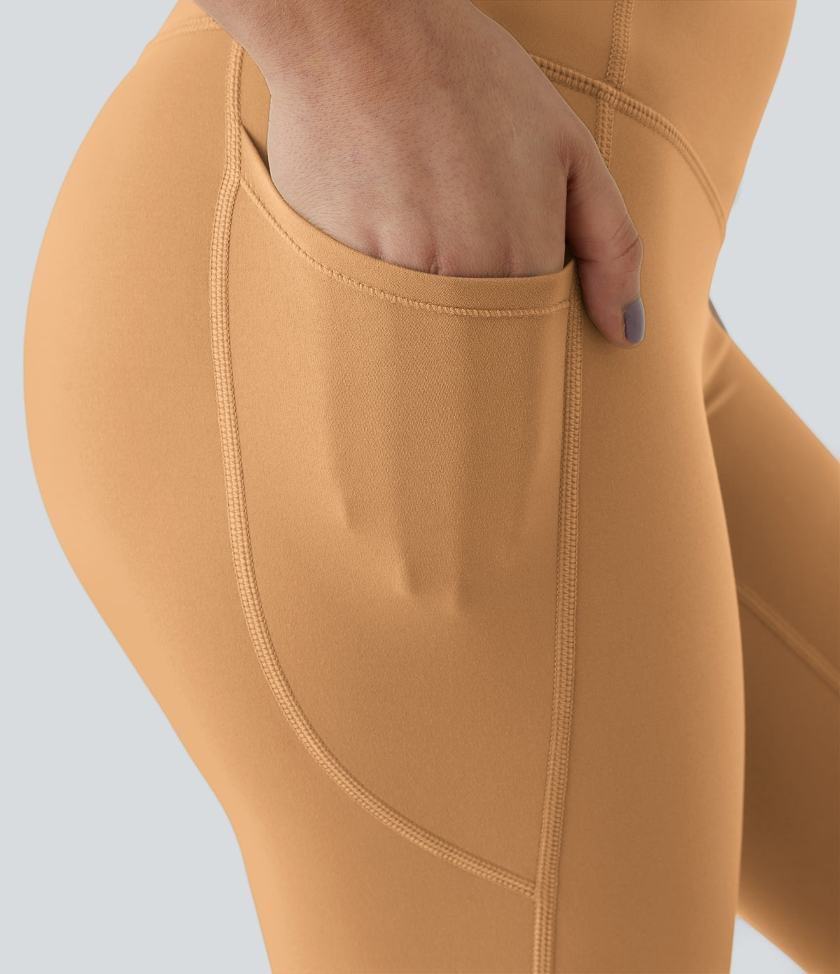 Bloom Legging — Blue Flower Gray