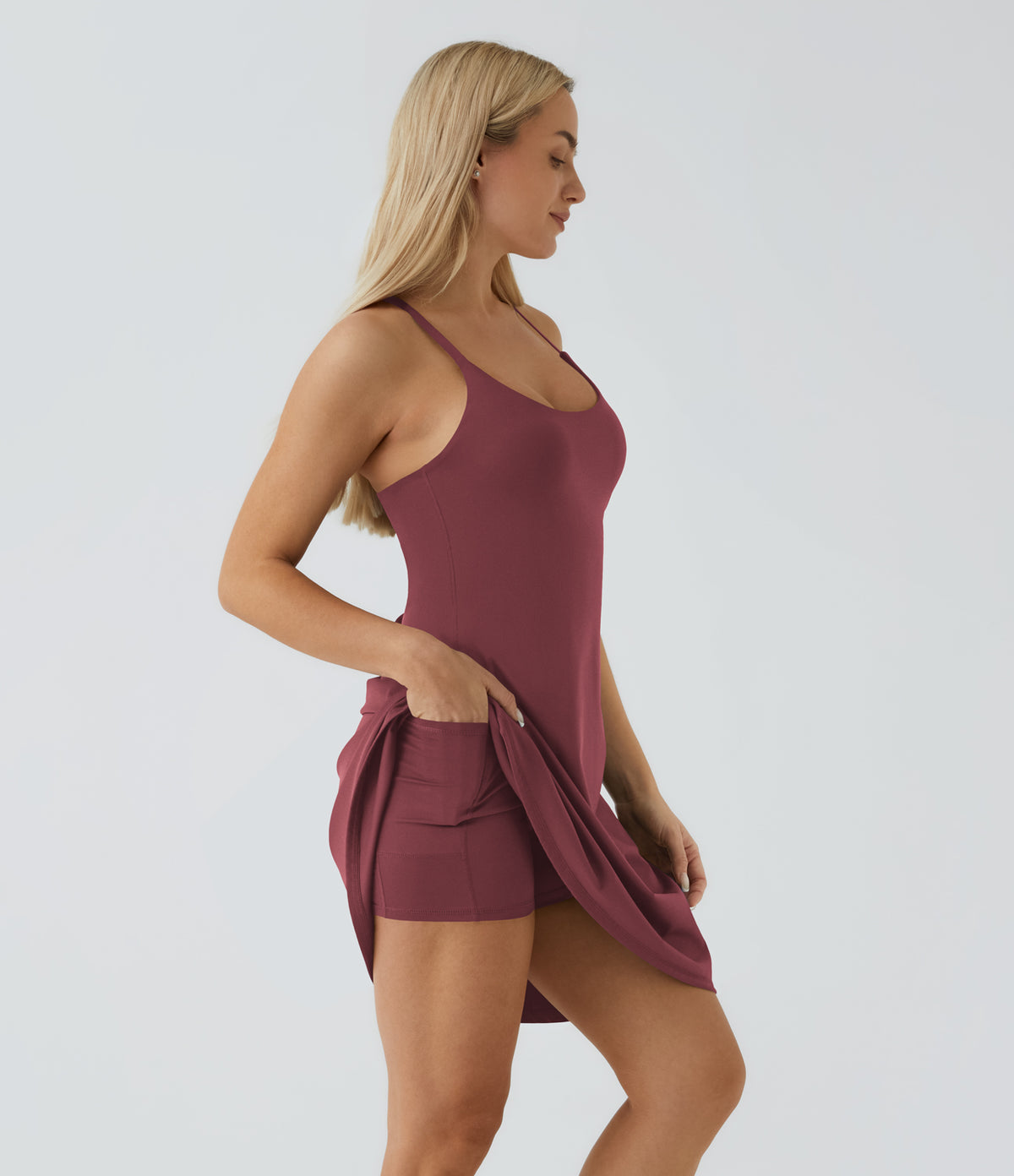 Aura Dress — Poinsettia
