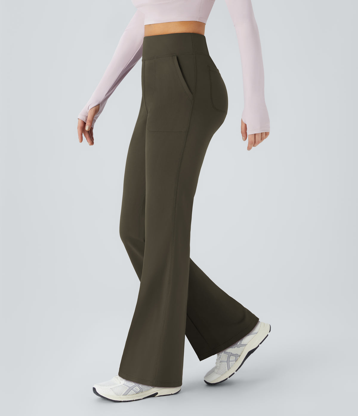 Drift Flare Legging — Forest Night