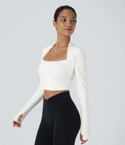 Esme Long-Sleeve Top — White