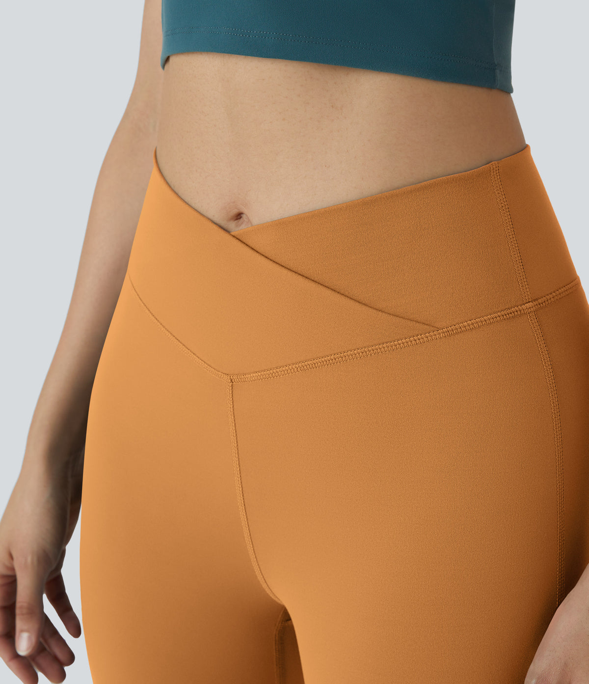 Petal Flare Legging — Forest Night