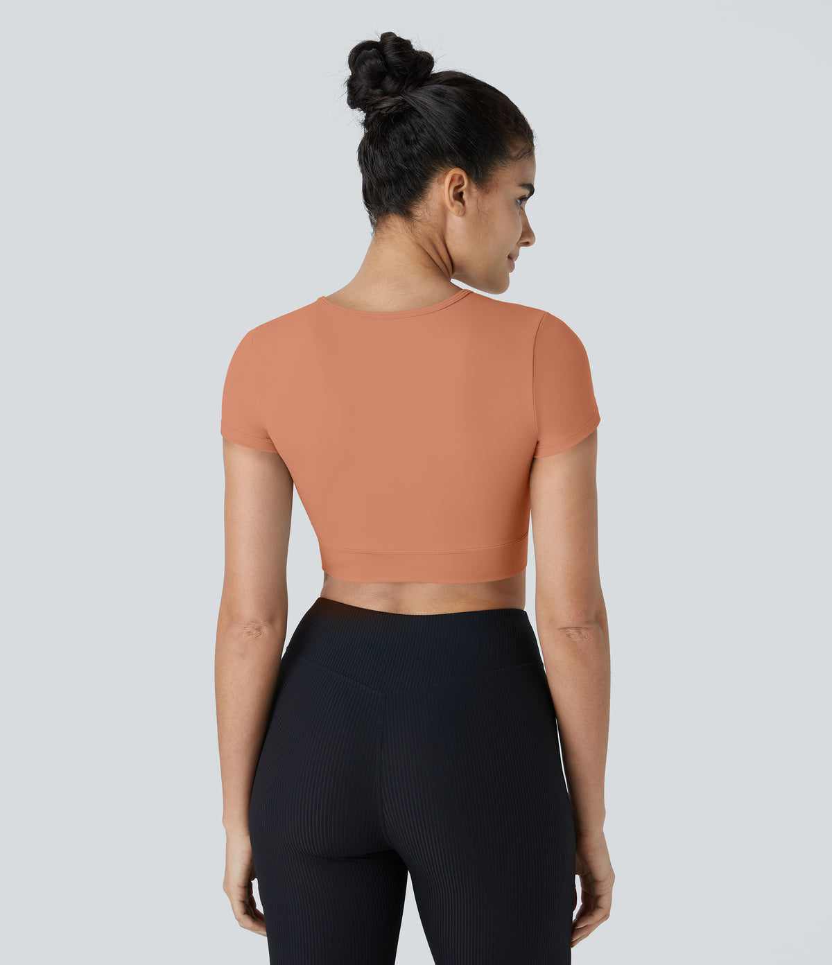 Aria Crop Top — Baroque Blue