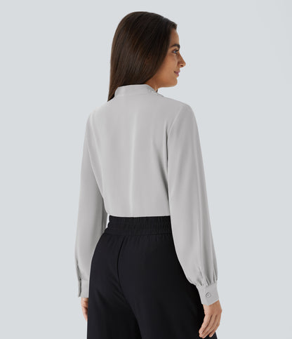 Verena Blouse — Oyster Mushroom
