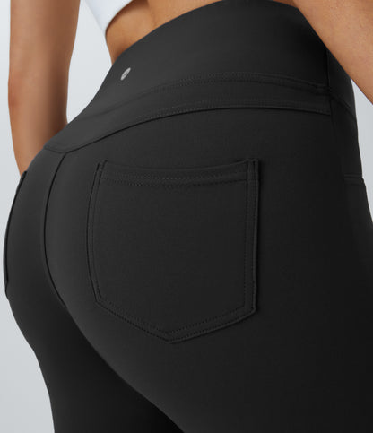 Willow Flare Legging — Midnight Blue