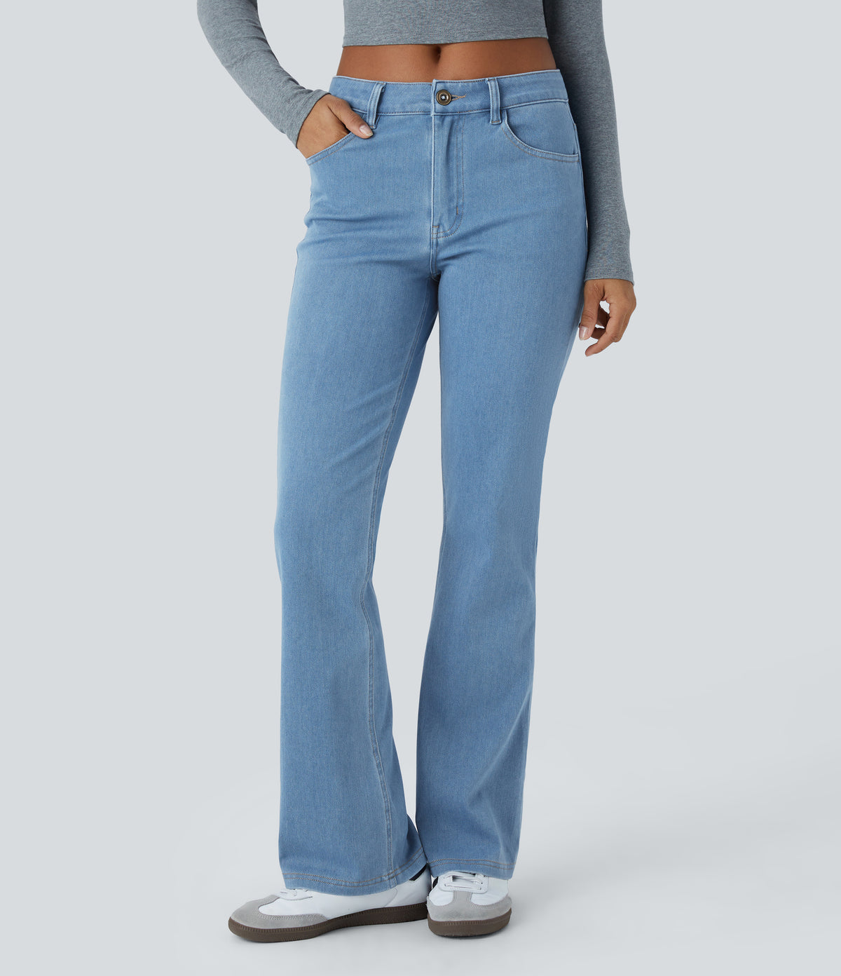 Sabrina Jeans — Washed Denim Sunny Blue