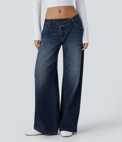 Avril Jeans — Paint Blue Denim