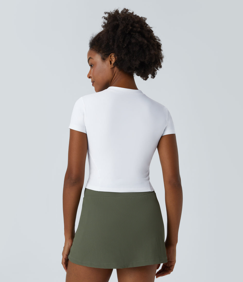 Romy Zip Top — White