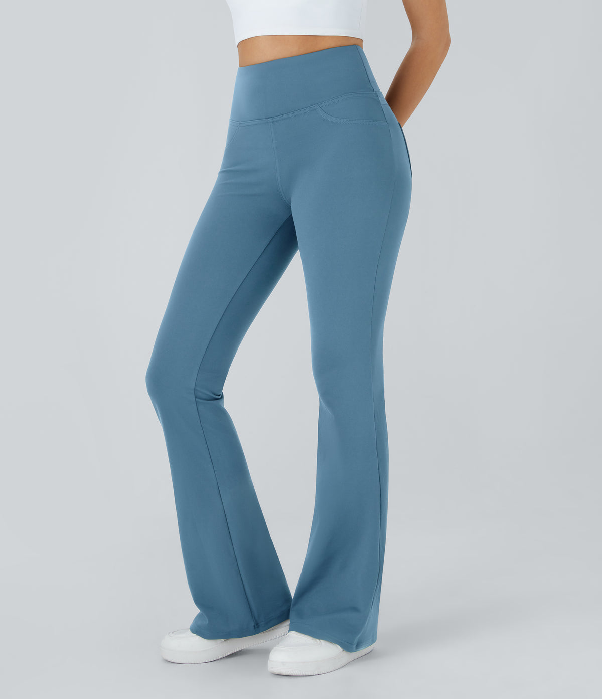 Willow Flare Legging — Icelandic Blue