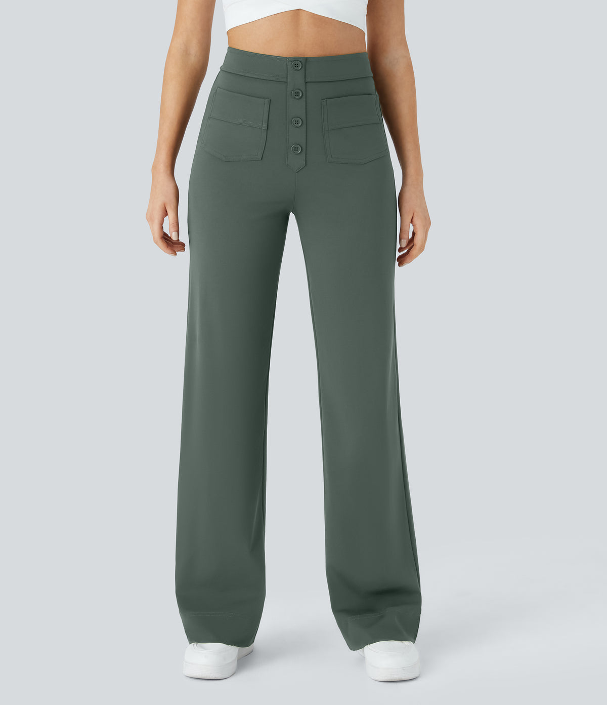 Isolde Pants — Deep Aquamarine