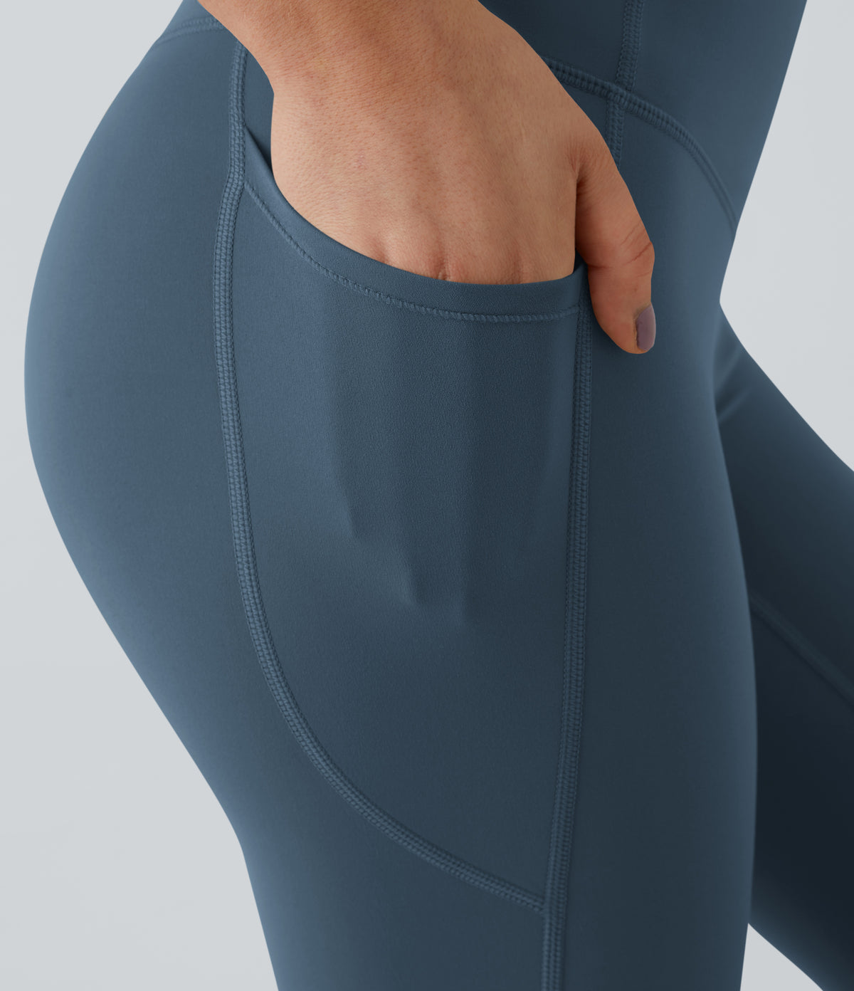 Bloom Legging — Majolica Blue