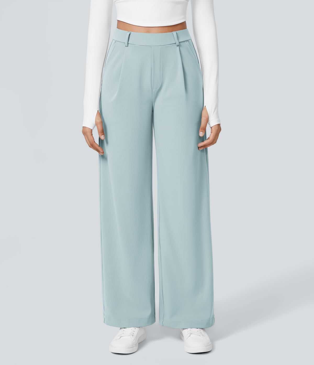 Acacia Pants — Baby Blue