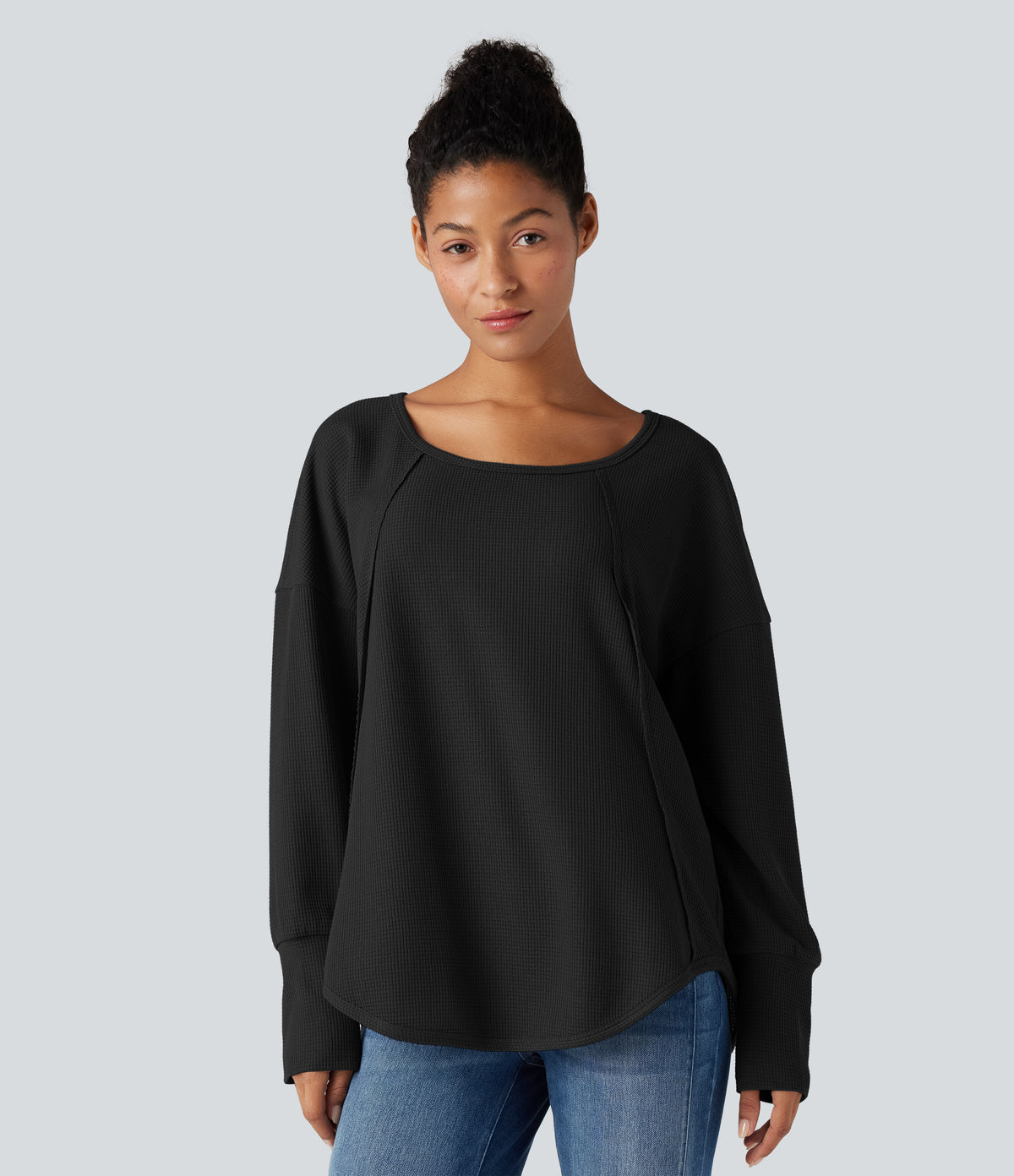 Ember Long-Sleeve Top — Black