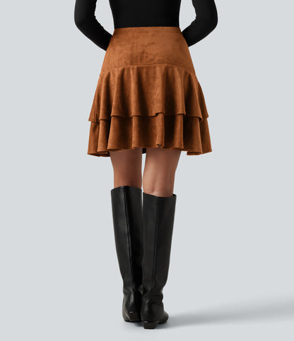 Ramona Skirt — Leather Brown