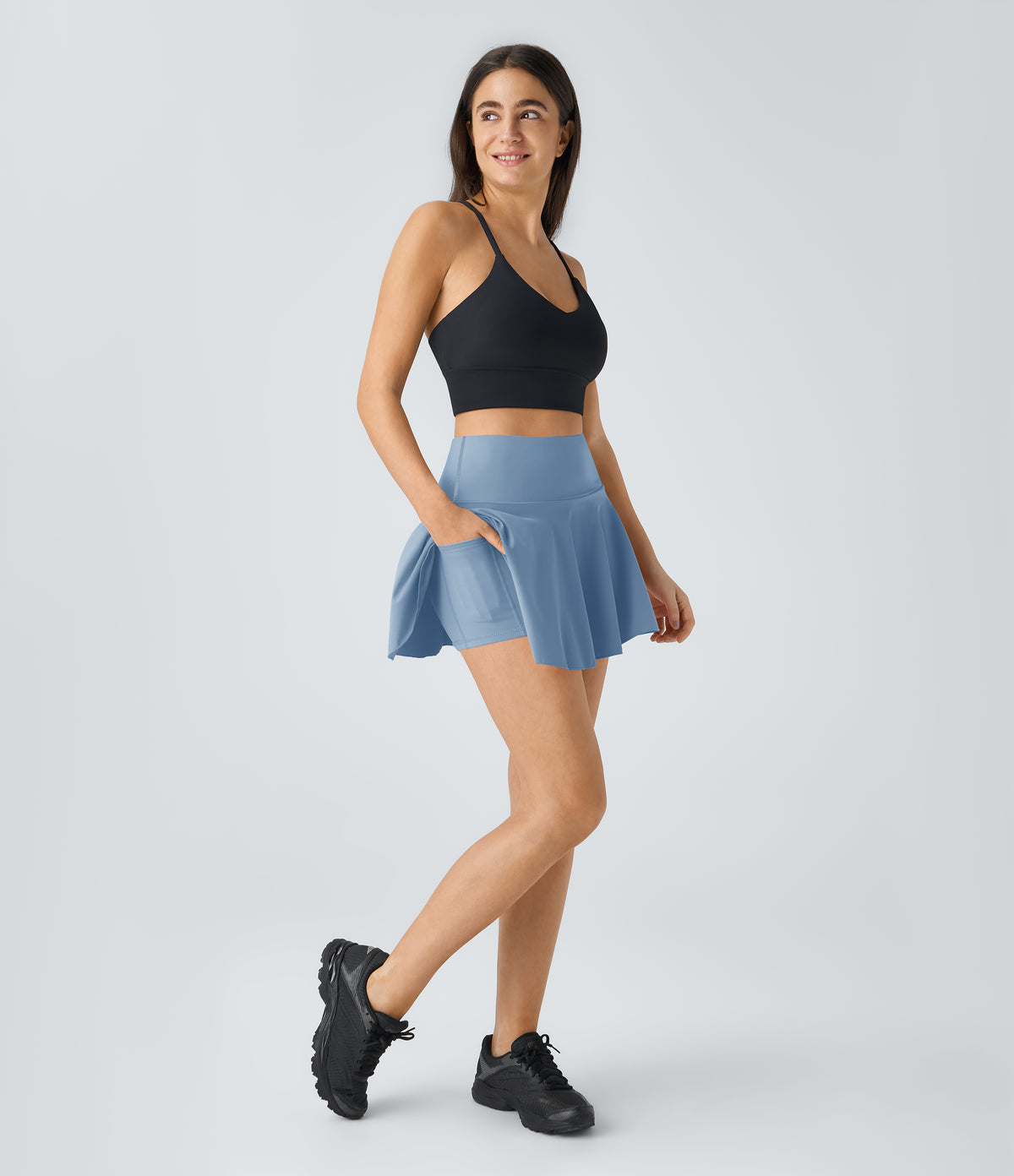 Fleur Skirt — Ink Green