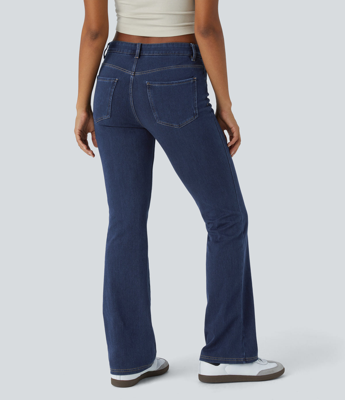 Sabrina Jeans — Washed Denim Navy Blue