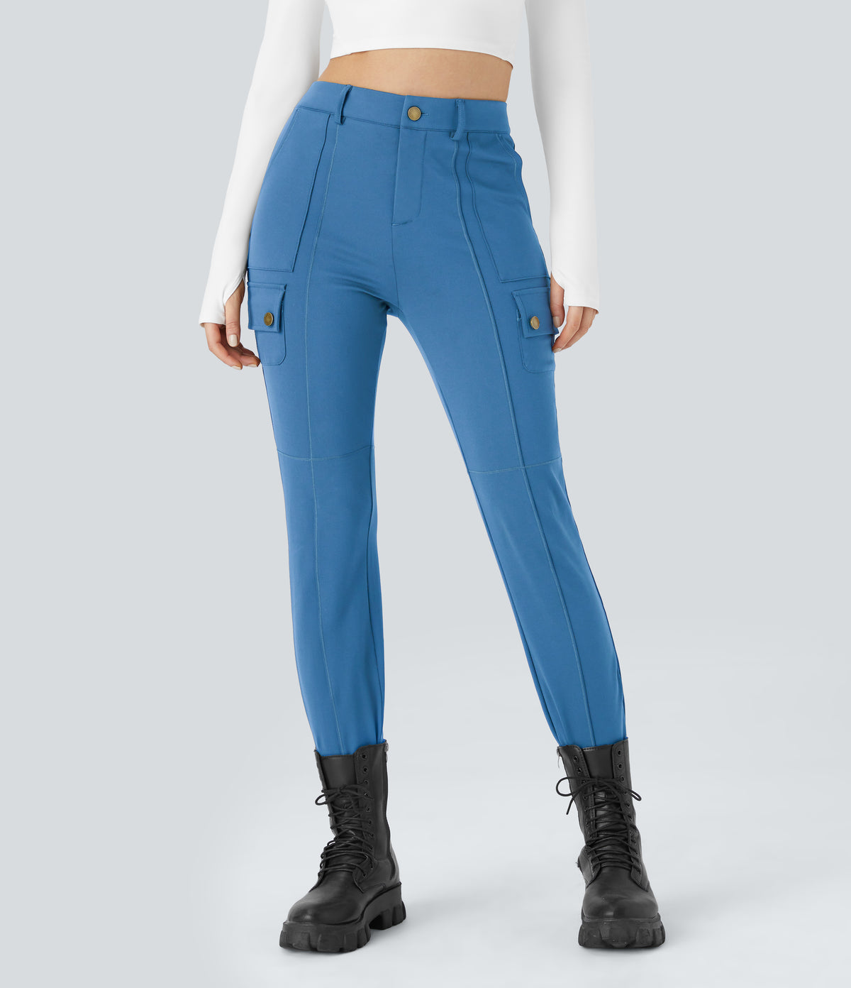 Cassia Pants — Gloomy Blue