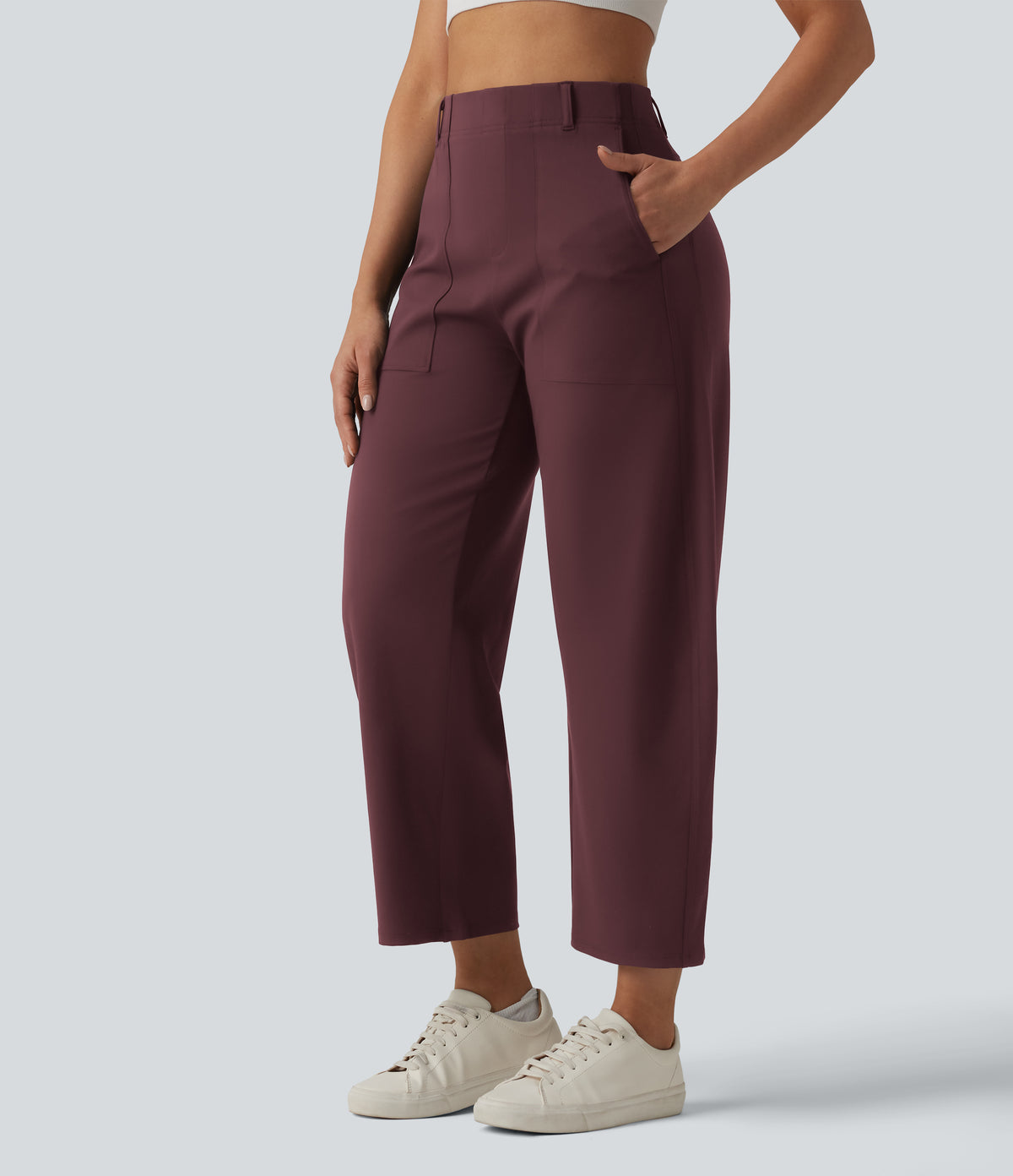 Leonie Pants — Red Mahogany
