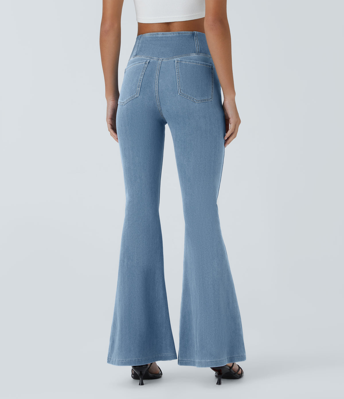 Lana Jeans — Washed Denim Sunny Blue