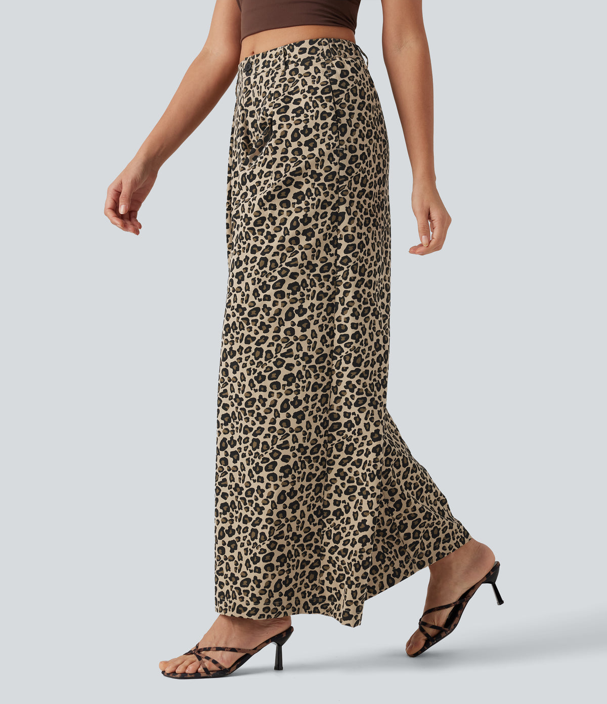 Freya Pants — Toffee Leopard