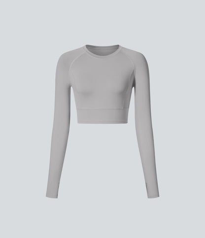 Sora Crop Top — Ballad Blue