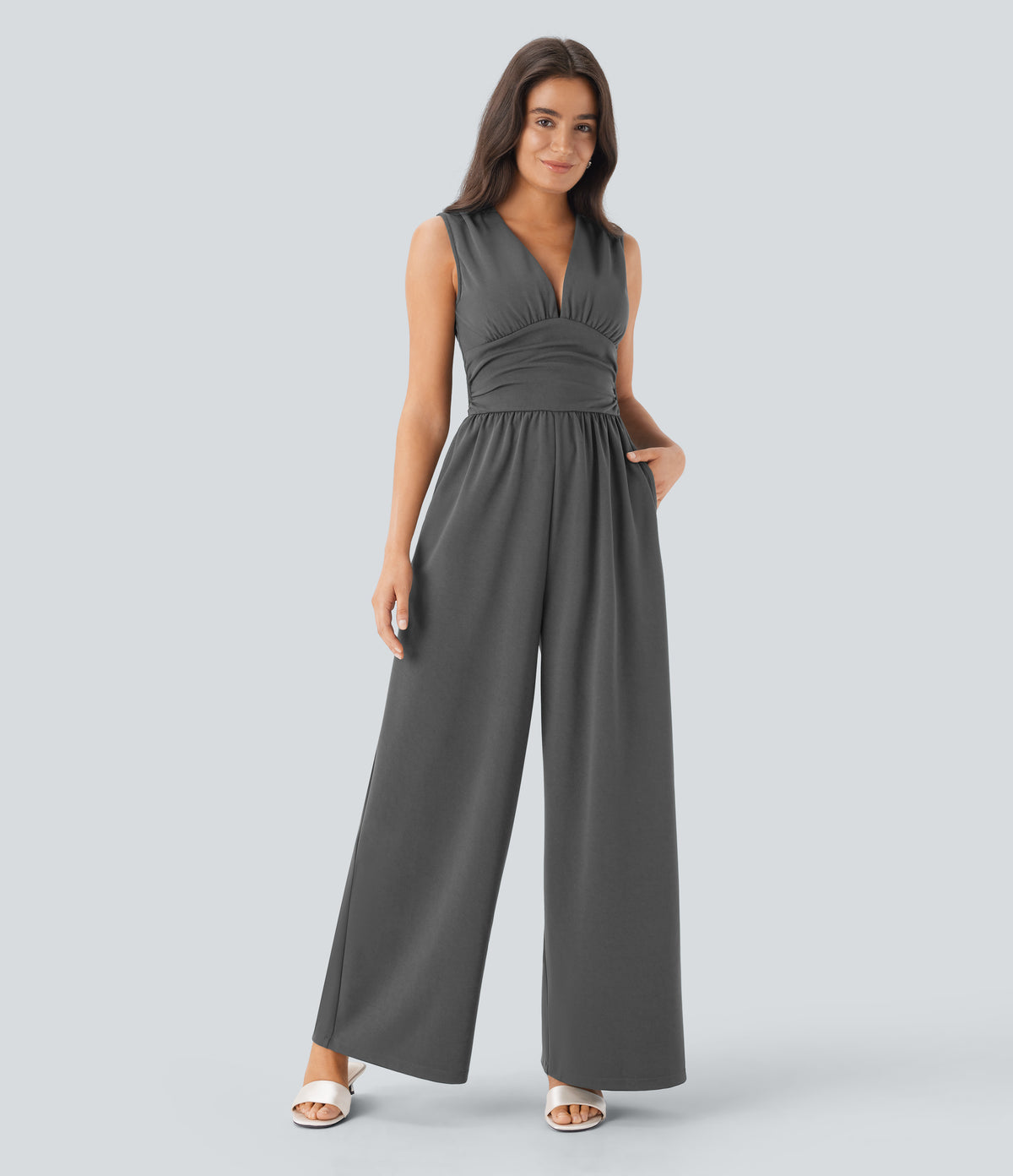 Celine Jumpsuit — Smoked Pearl