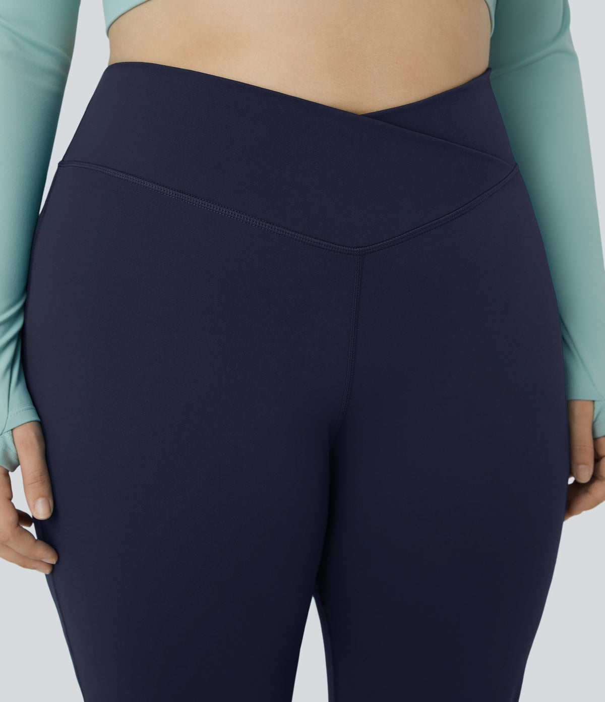 Linden Flare Legging — Midnight Blue