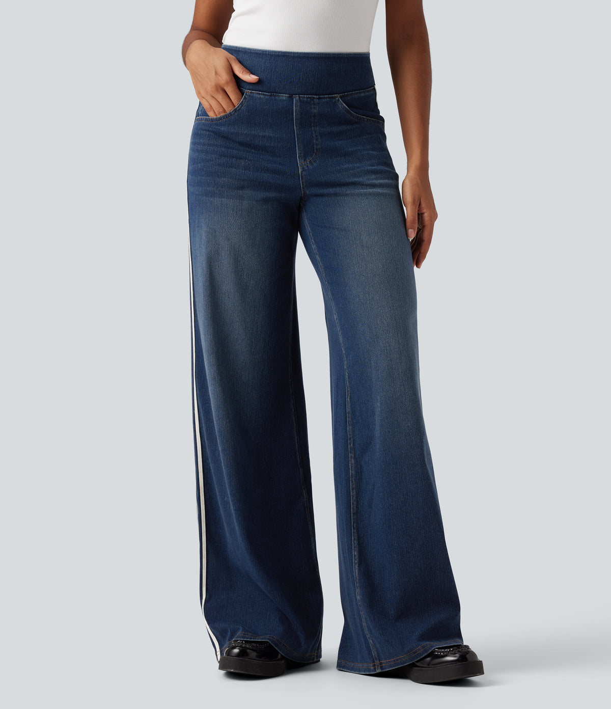 Peony Jeans — Blue Surf Denim