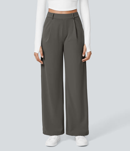 Acacia Pants — Deep Red Grey