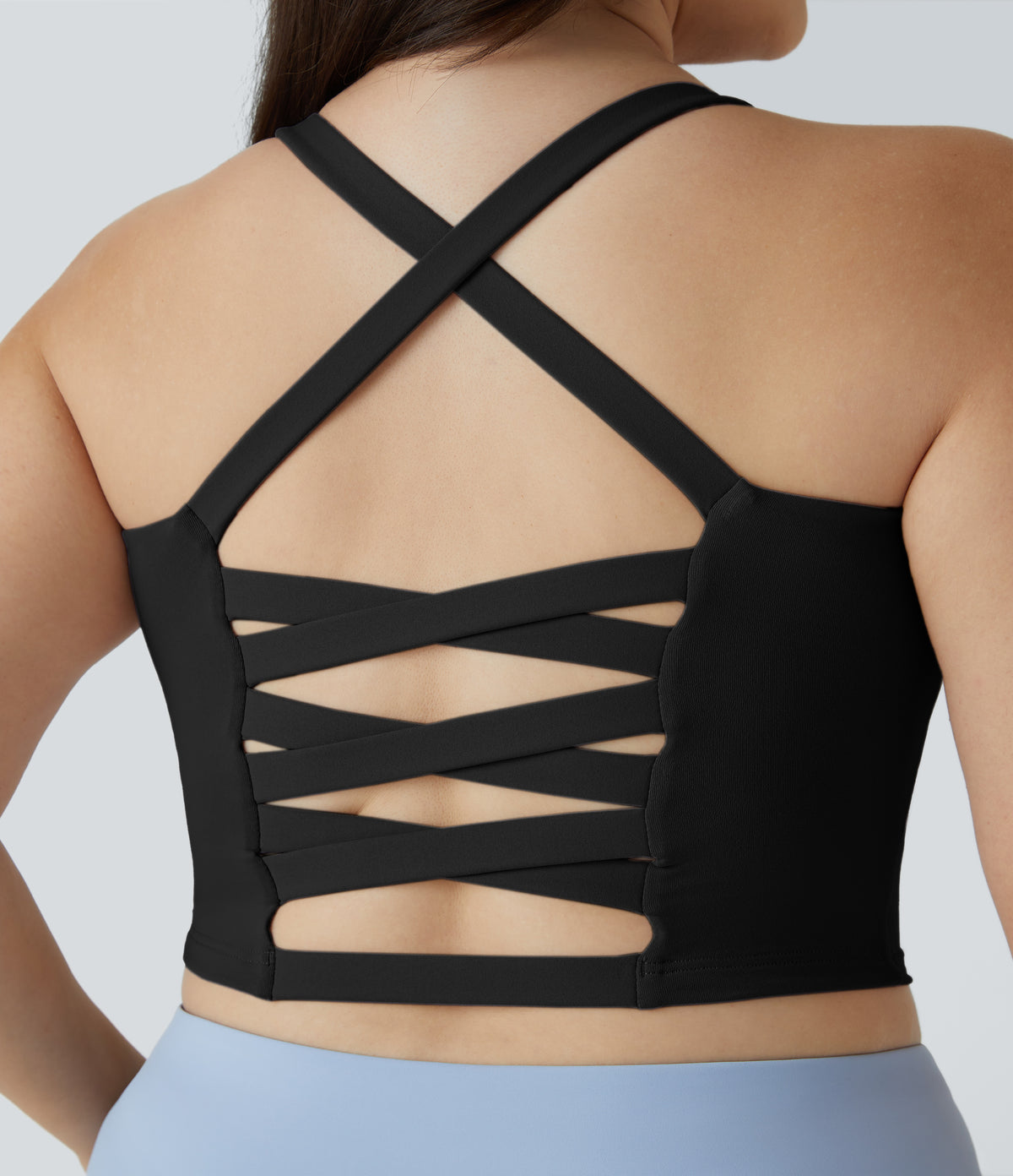 Nola Crop Top — Black