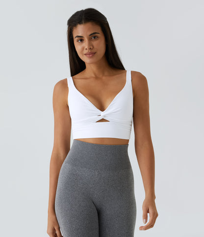Fleur Sports Bra — White