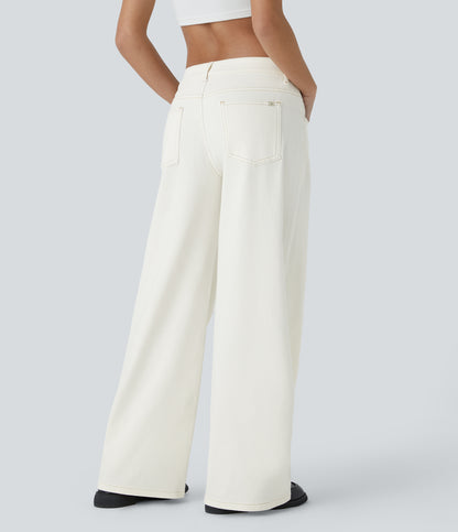 Avril Jeans — Beige Denim