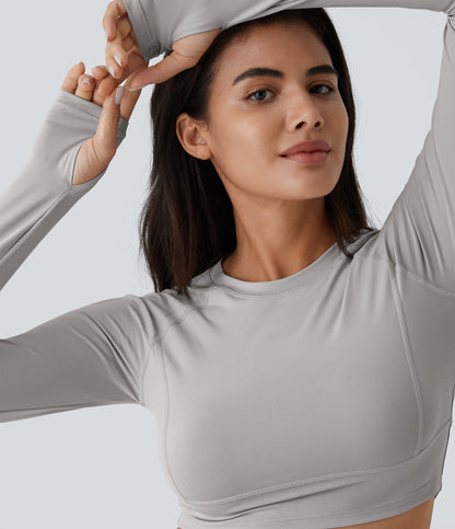 Sora Crop Top — Ballad Blue