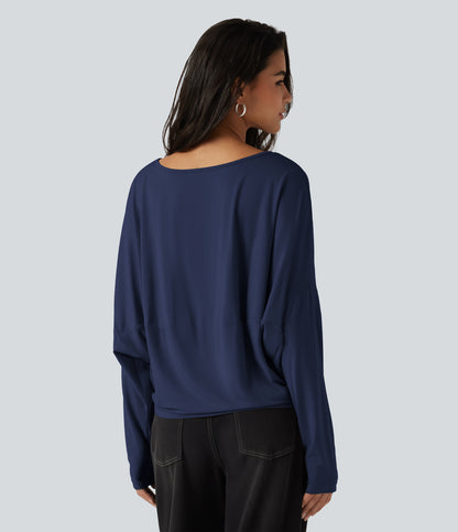 Roselle Long-Sleeve Top — Naval Academy