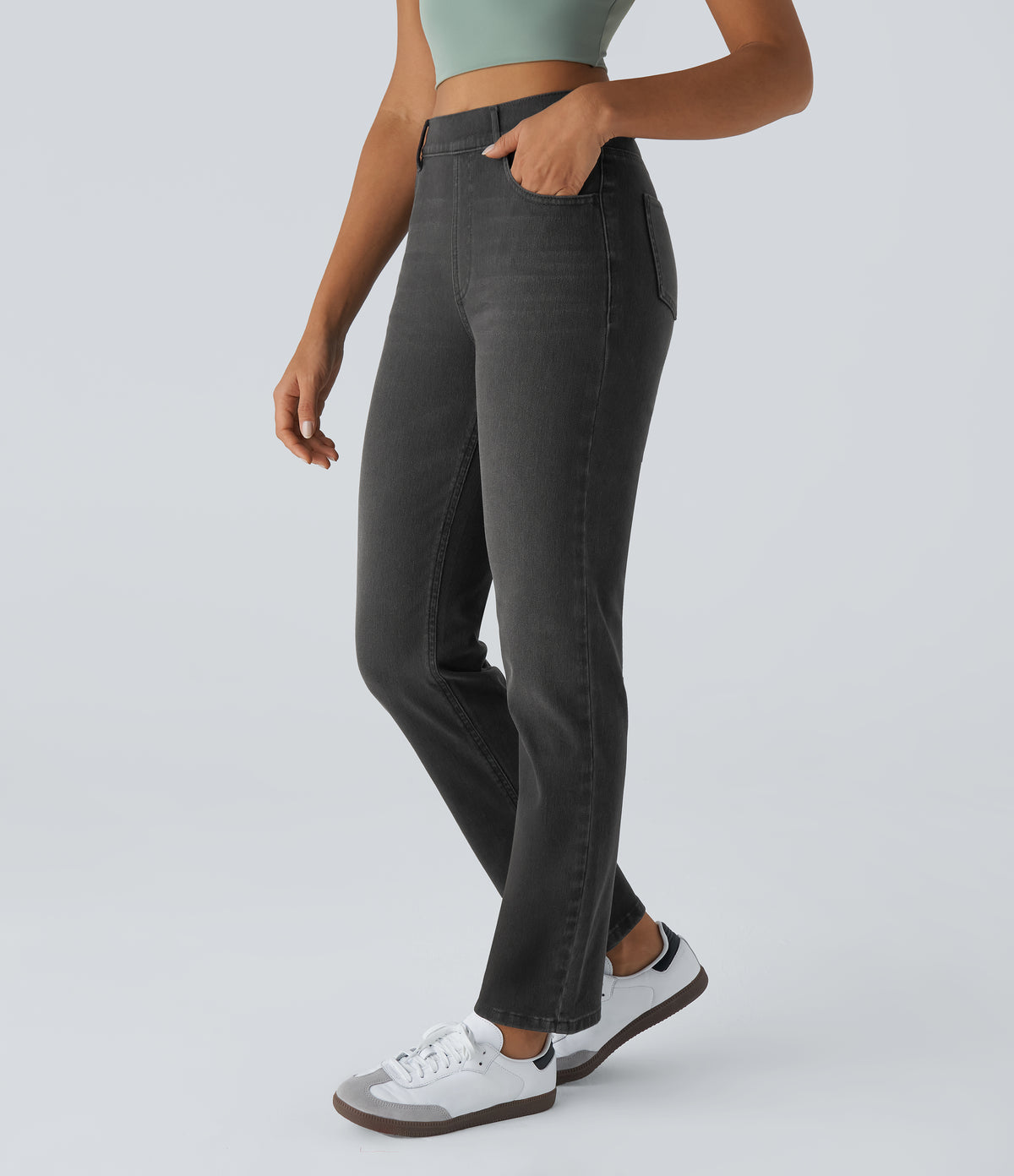 Cleo Jeans — Deep Ink Black Denim