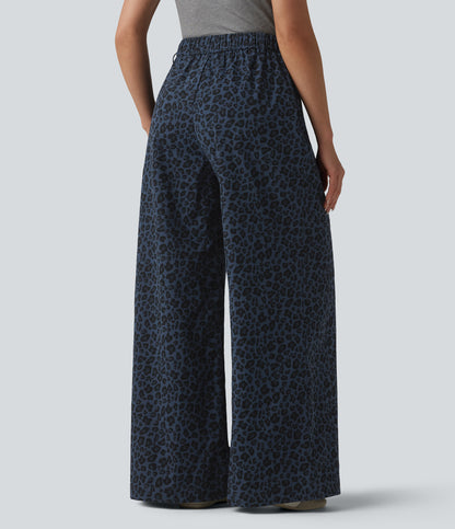 Freya Pants — Midnight Leopard