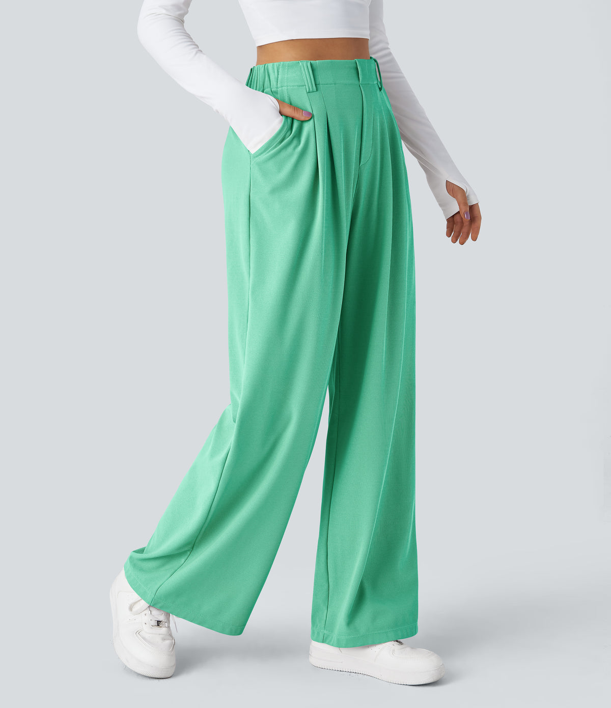 Aurora Pants — Light Sea Green