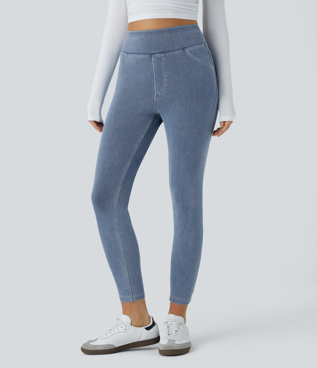 Livia Legging — Ice Crevice Denim
