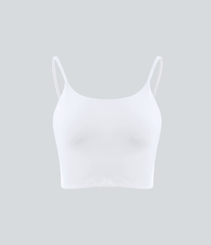 Luma Crop Top — Primrose Pink