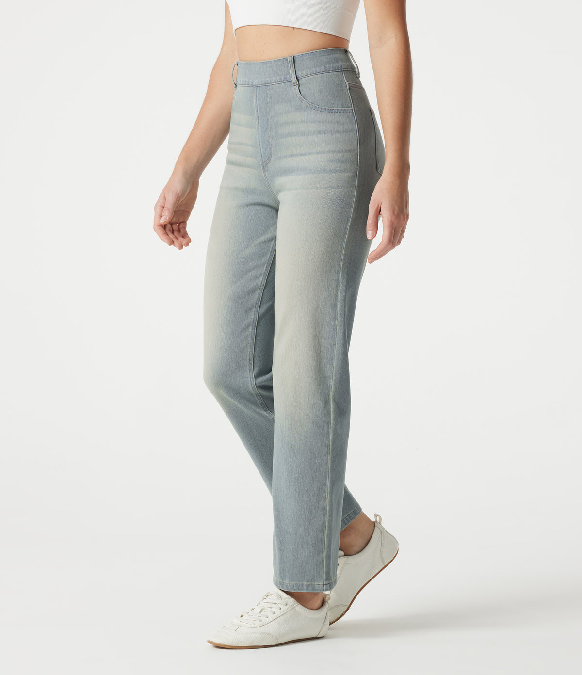 Cleo Jeans — Blue Flower Denim