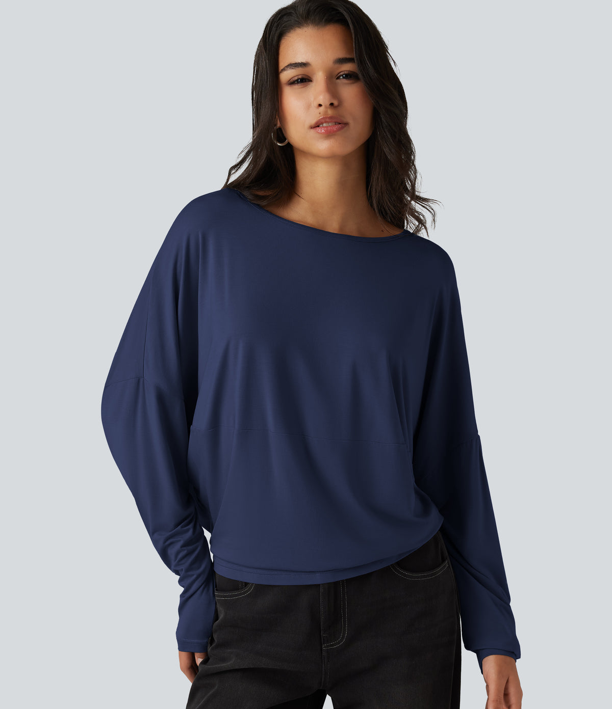 Roselle Long-Sleeve Top — Naval Academy