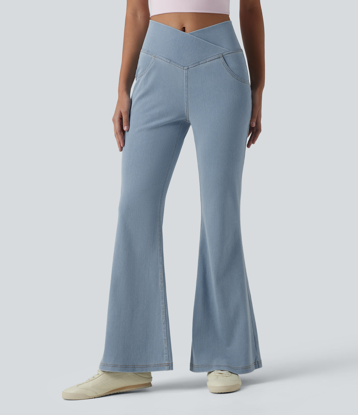 Lana Jeans — Powder Blue Denim