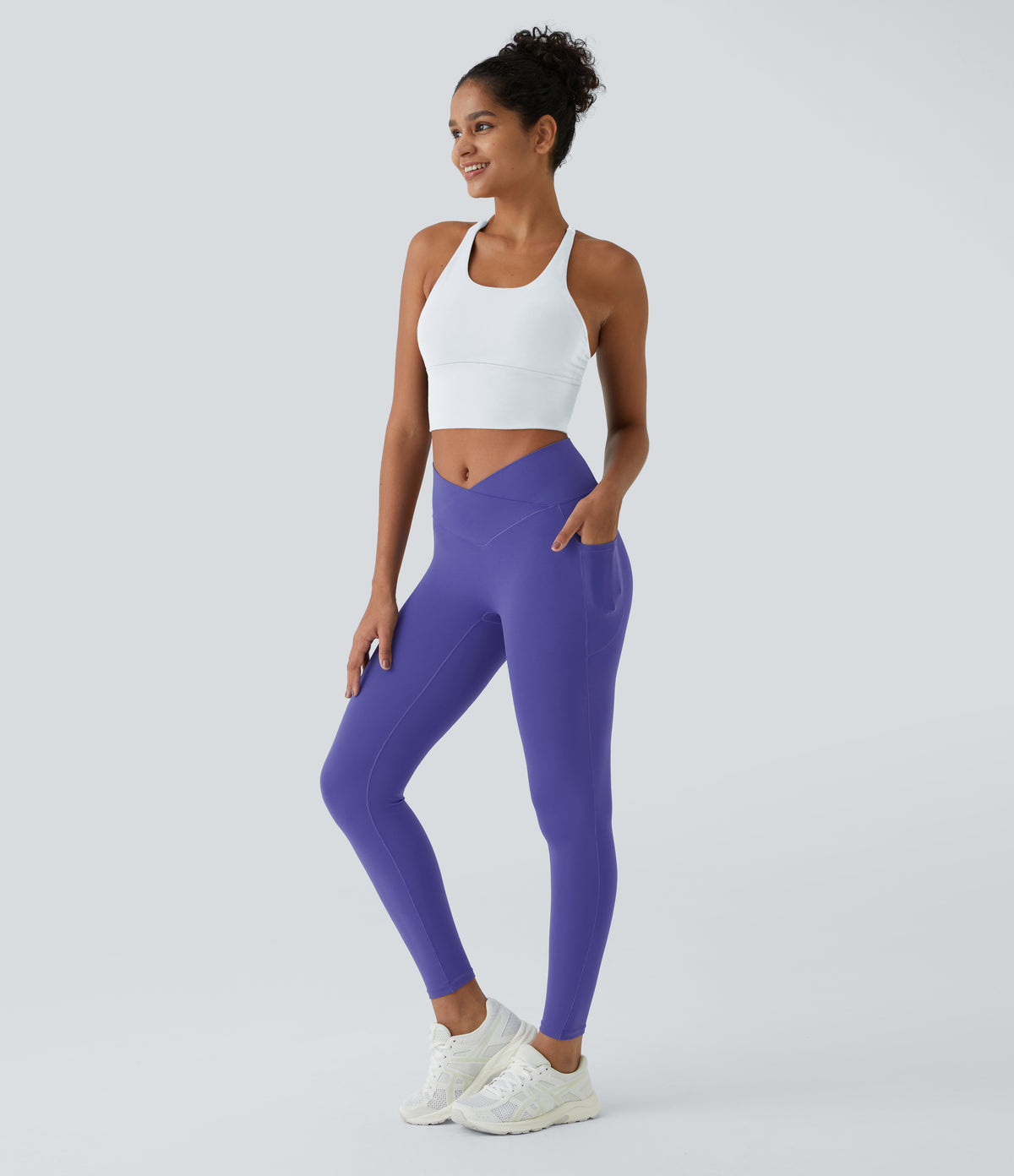 Petal Legging — Red Mahogany