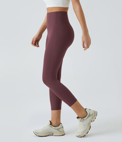 Rhea Capri Legging — Evening Red